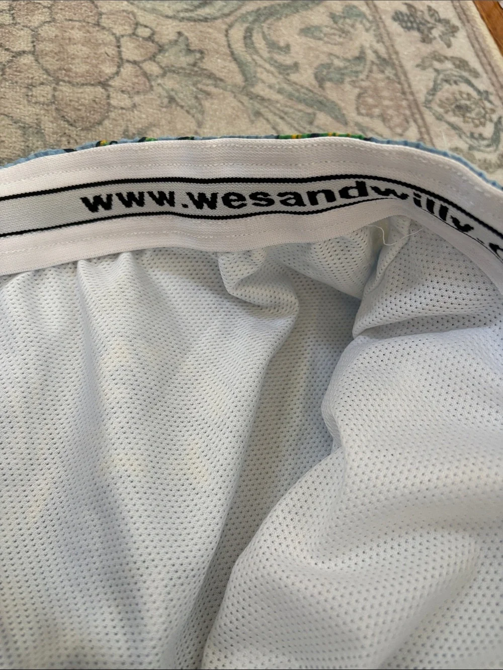 Mens Wes and Willy Notre Dame swim trunks